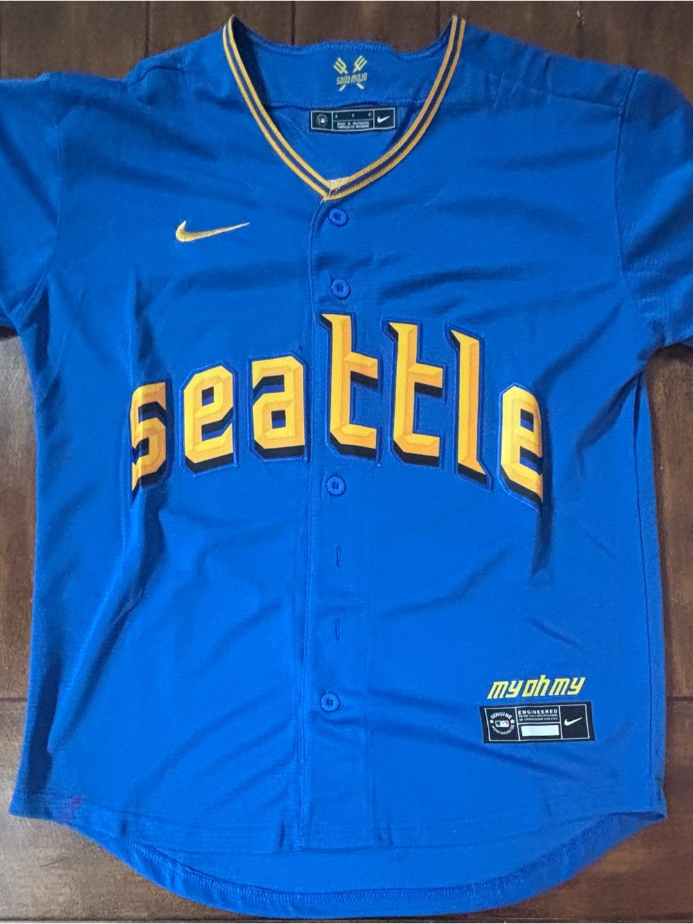 Cal Raleigh Seattle Mariners City Connect Jersey Adult Small NWT